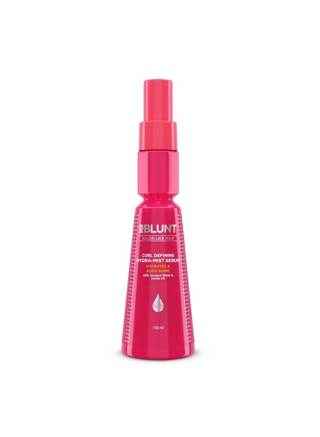 BBLUNT Curl Defining Hydra-Mist Serum with Jojoba Oil and Coconut Water for Hydrated & Nourished Curls - 150 ml | Hydrates & Nourishes Hair | Smoothens Hair | Tames Frizz - Image 1